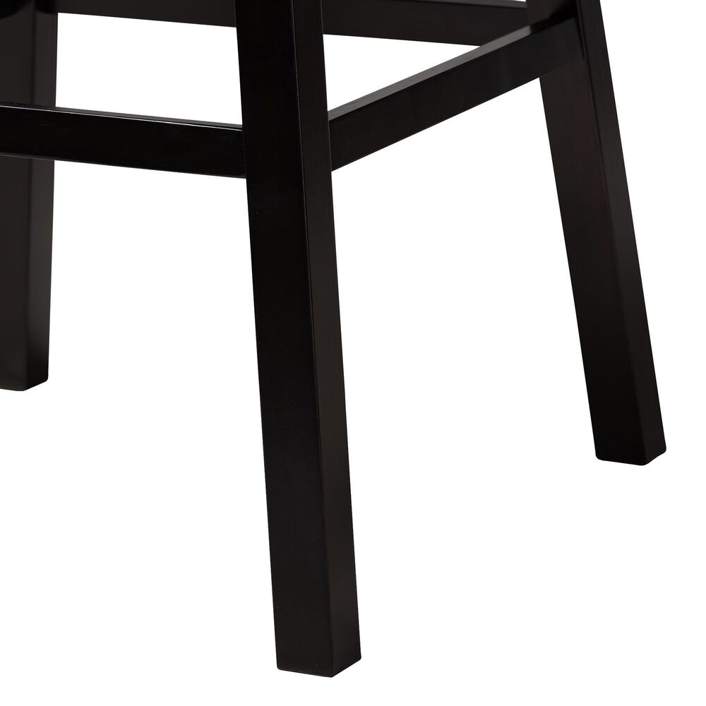Baxton Studio Gregory Swivel Bar Stool in Dark Brown (Set of 2), , large