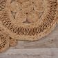 L&R Resources Natural Jute 6" Scalloped Natural Area Rug, , large