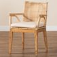 Baxton Studio Storsel Arm Chair in Natural Brown, , large
