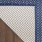 Nourison Horizon HOZ02 Navy 3" x 5" Indoor/Outdoor Area Rug, , large