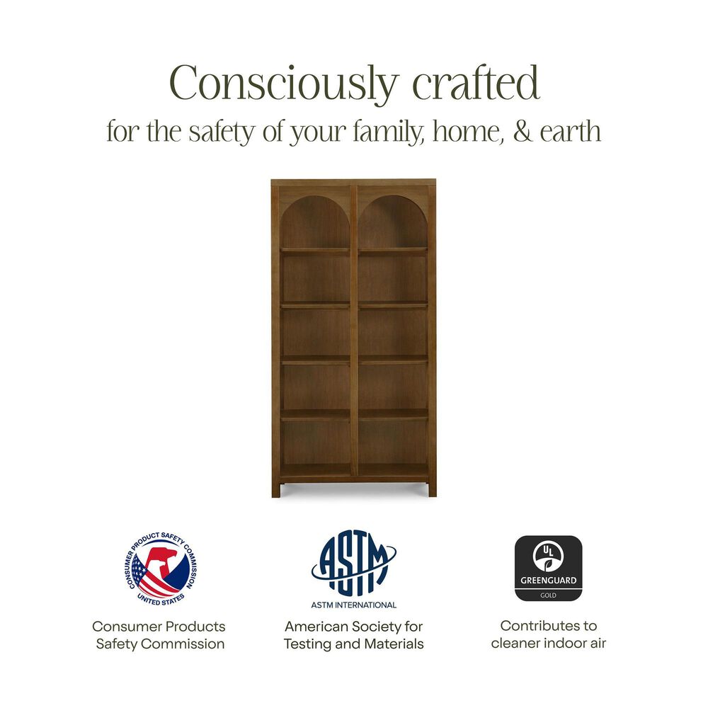 DaVinci Eloise Bookcase in Natural Walnut, , large