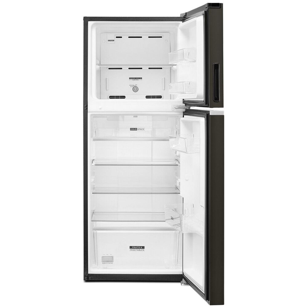 Whirlpool 24" Top Freezer Refrigerator in Black Stainless Steel NFM