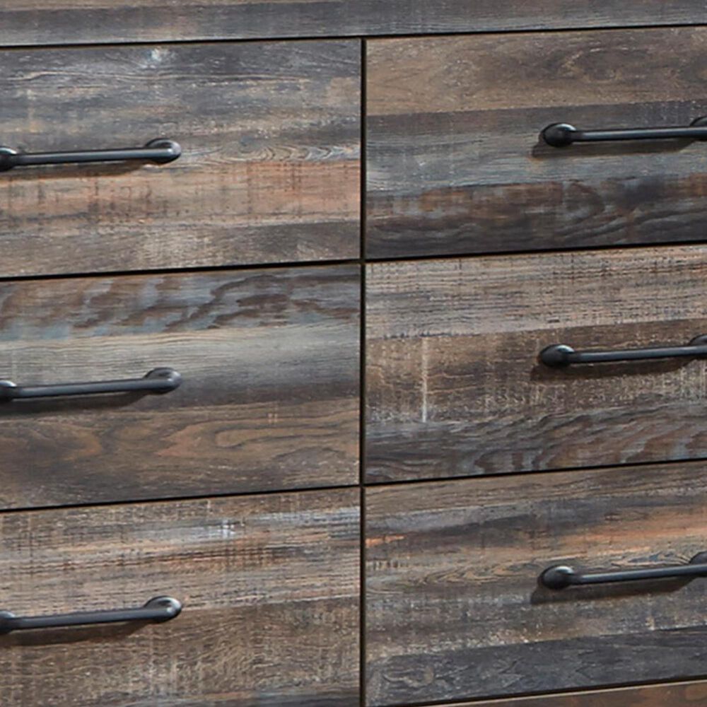 Ashley Drystan Youth Dresser and Mirror in Rustic Brown, , large