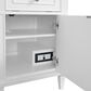 James Martin Vanities Lorelai 60" Double Bathroom Vanity in Bright White with 3 cm Ethereal Noctis Silestone Top, Rectangular Sinks and FreePower Wireless Charger, , large