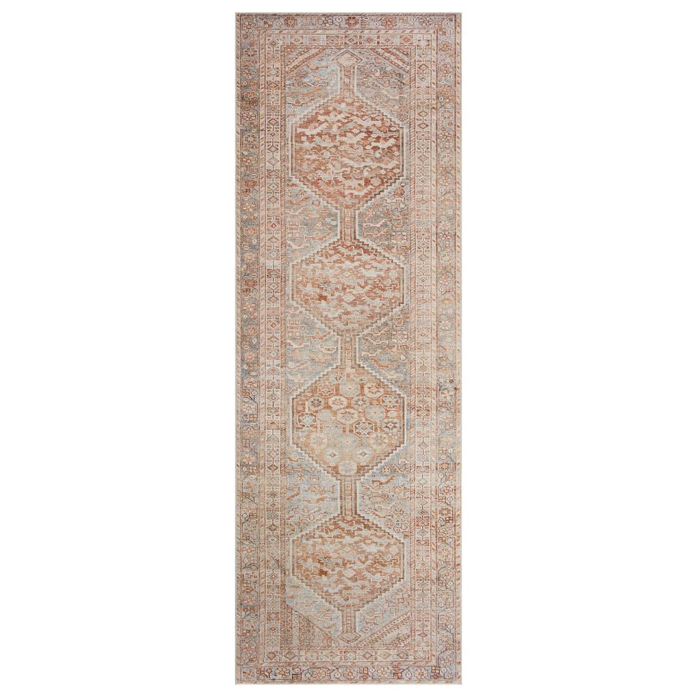 Chris Loves Julia x Loloi Jules 2&#39;6&quot; x 9&#39;6&quot; Tangerine and Mist Runner, , large