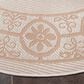 Safavieh Bermuda Floral 6"7" Round Ivory and Beige Indoor/Outdoor Area Performance Rug, , large