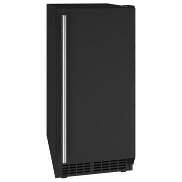 U-Line 14" Manual Defrost Crescent Ice Maker in Black, , large