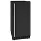 U-Line 14" Manual Defrost Crescent Ice Maker in Black, , large