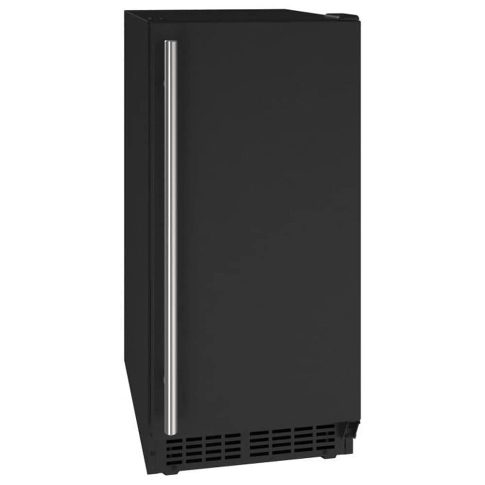 U-Line 14" Manual Defrost Crescent Ice Maker in Black, , large