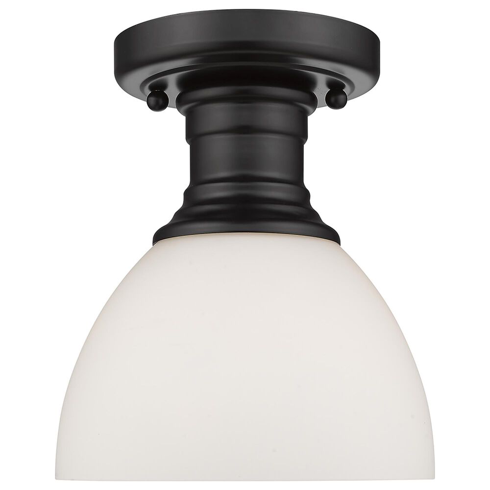 Golden Lighting Hines Semi-Flush in Matte Black, , large
