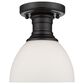 Golden Lighting Hines Semi-Flush in Matte Black, , large