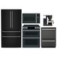 Cafe 4 Piece Kitchen Package in Black, , large