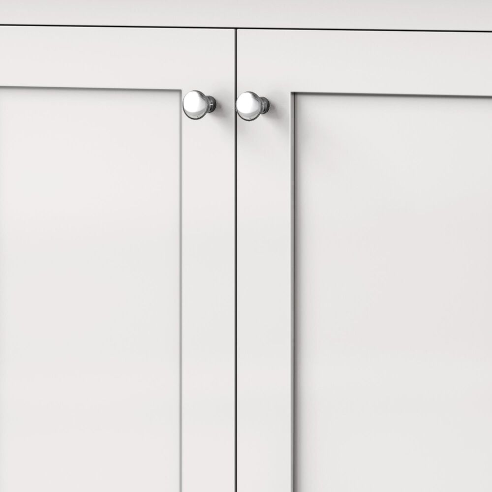 Lexora Home Dukes 30&quot; Single Bathroom Vanity in White with 2 cm White Cultured Marble Top and Rectangular Sink, , large