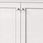 Lexora Home Dukes 30" Single Bathroom Vanity in White with 2 cm White Cultured Marble Top and Rectangular Sink, , large