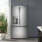 GE Profile 22.1 Cu. Ft. French-Door Refrigerator with Hands-Free AutoFil in Fingerprint Resistant Stainless Steel, , large