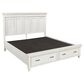 Riva Ridge Caraway 4-Piece King Bedroom Set in Aged Ivory and Brown, , large