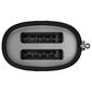 Smeg 2-Slice Retro Style Toaster in Matte Black and Stainless Steel, , large