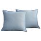 BCP Home 20" x 20" Faux Linen Throw Pillow in Subdued Blue (Set of 2), , large