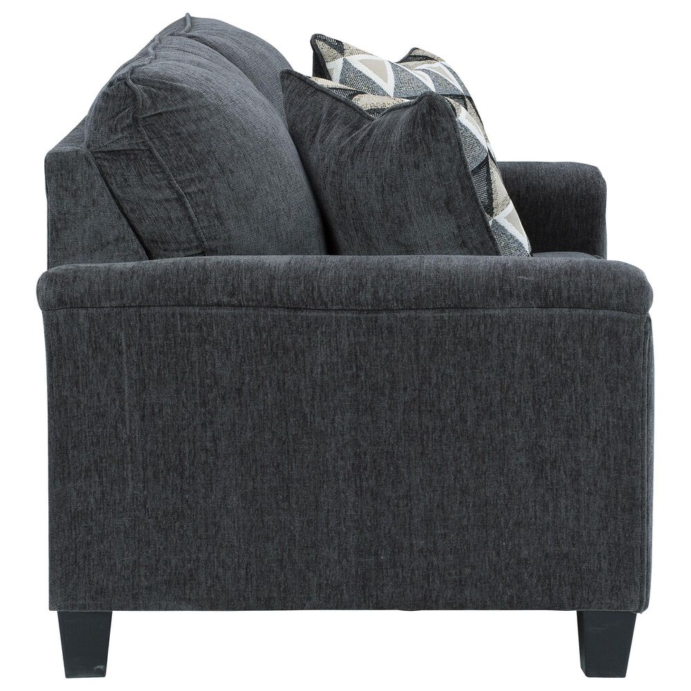 Ashley Abinger Stationary Sofa and Loveseat Set in Smoke, , large