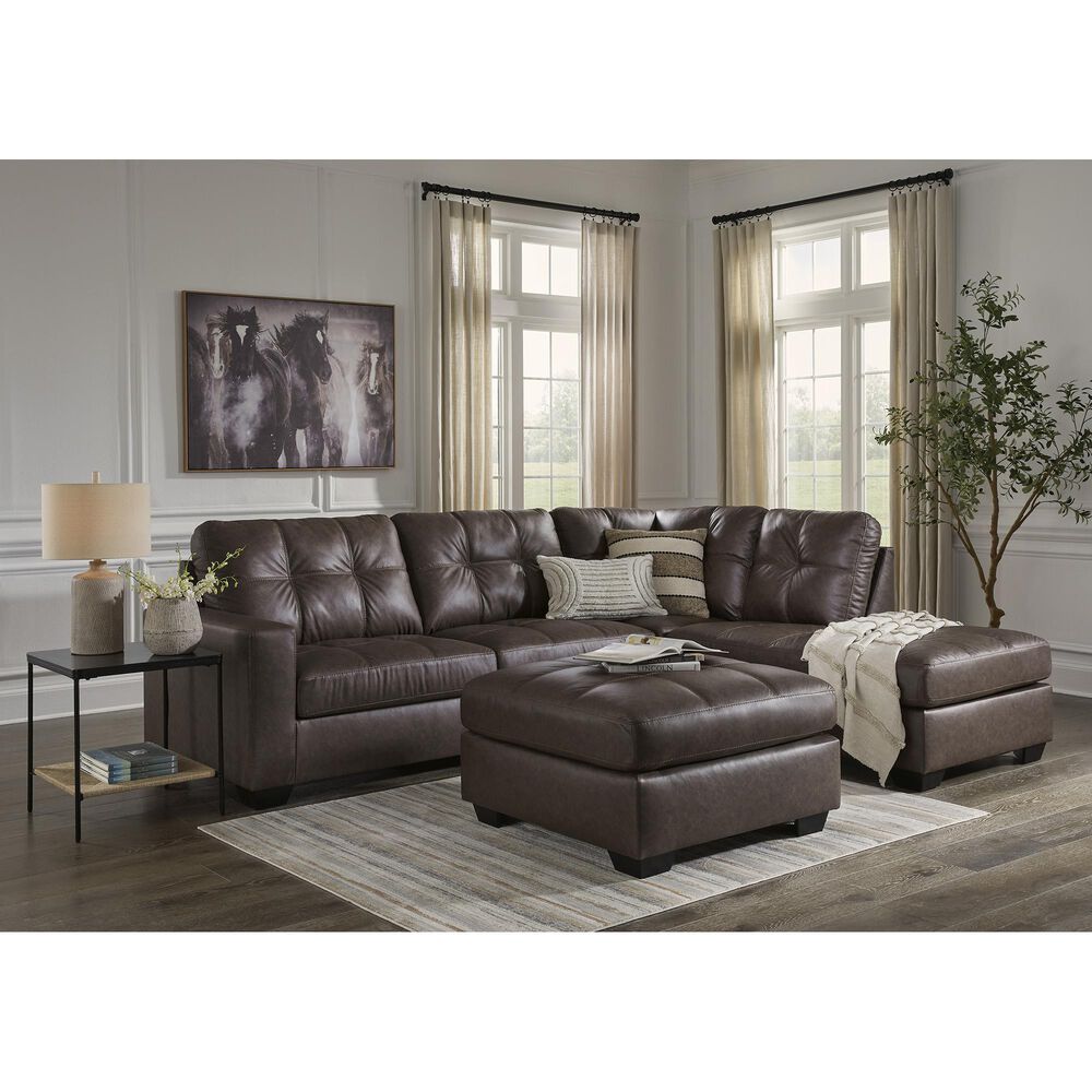 Ashley Barlin Mills Oversized Accent Ottoman in Umber, , large
