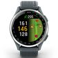 Garmin Approach S44 43mm Golf Smartwatch Silver Aluminum Bezel Case with Twilight Silicone Band, , large