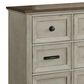 Mayberry Hill Farmington 3-Piece King Panel Bedroom Set in Medium Brown and Washed Stone, , large