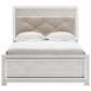 Ashley Altyra 5 Piece Full Panel Bedroom Set in White with LED Headboard, , large