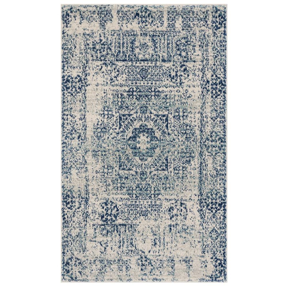 Safavieh Evoke EVK260C 2"2" x 4" Ivory and Blue Scatter Rug, , large