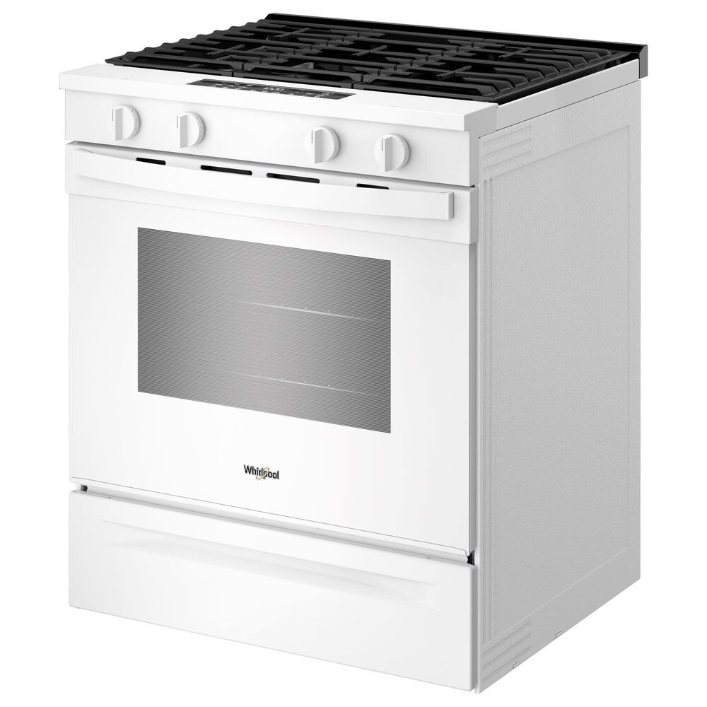 Whirlpool 30" Gas Smart Range in White, , large