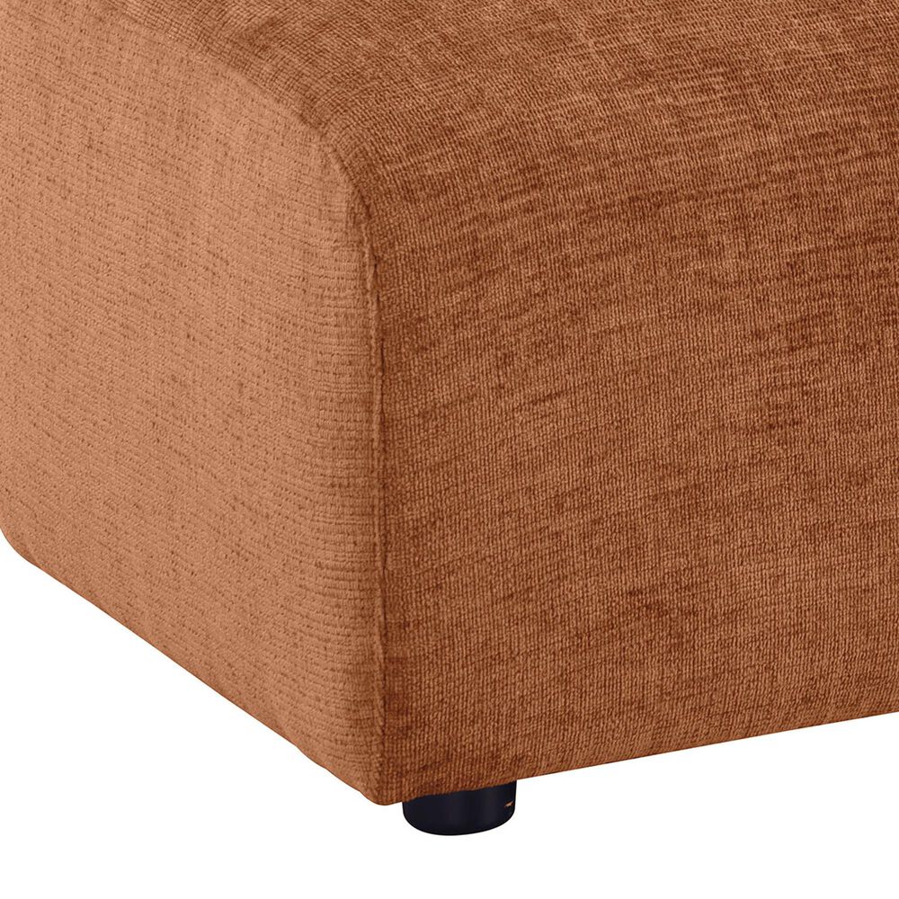 Coaster Burnett Upholstered Ottoman in Burnt Orange, , large