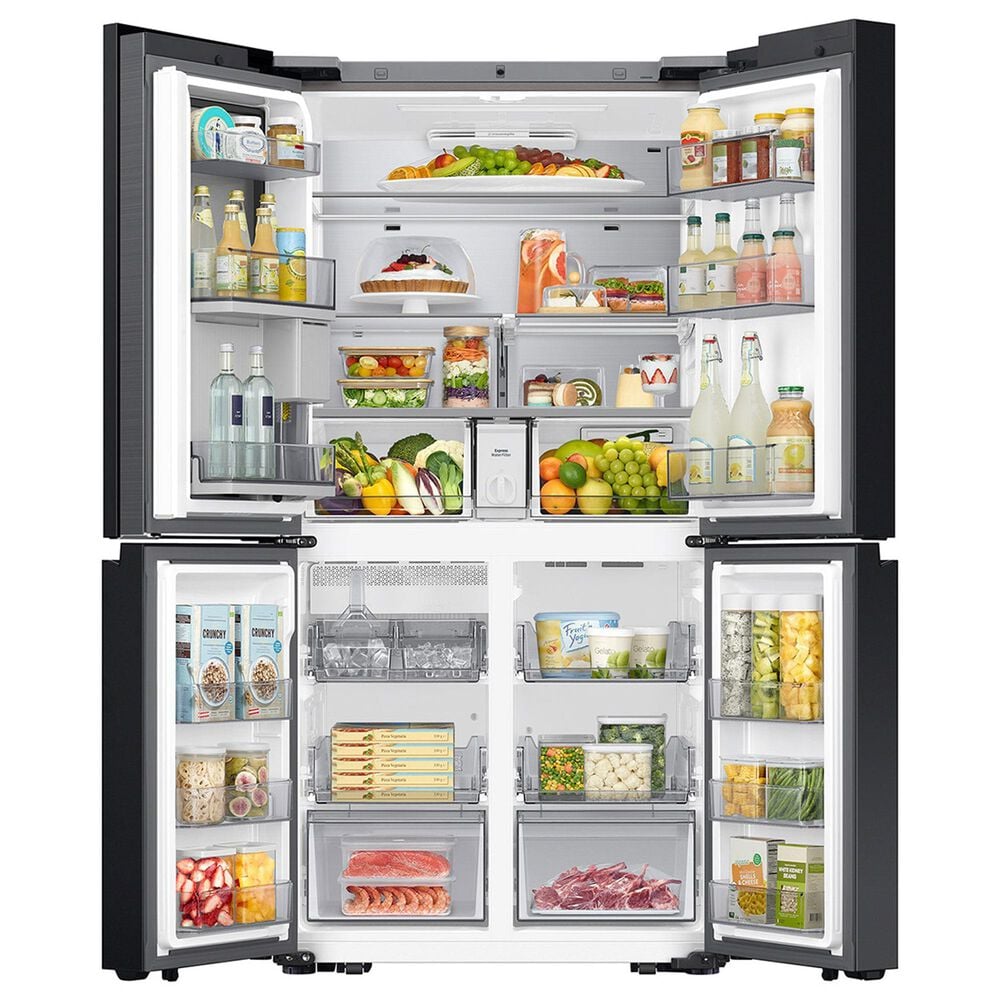 Samsung Bespoke 28.6 Cu. Ft. 4-Door Flex French Door Refrigerator AI Family Hub+ in White Glass, , large