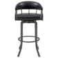 Blue River Edy Swivel 26" Counter Stool with Black Cushion in Mineral, , large