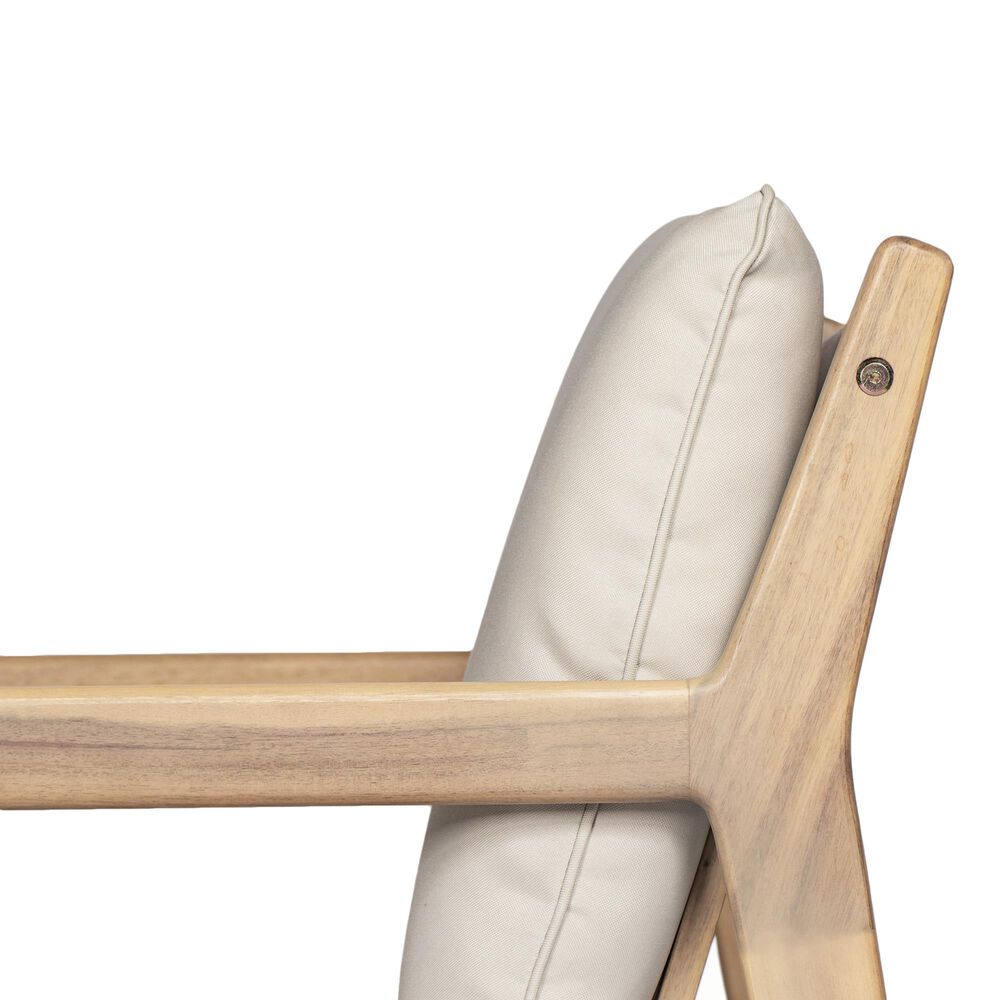 Hearth and Haven Outdoor Club Chair with Tapered Legs in Beige (Set of 2), , large