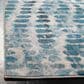 Safavieh Aria 2" x 8" Cream and Teal Runner, , large