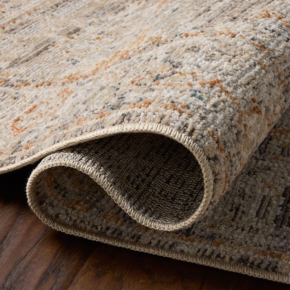 Loloi Milena Charcoal and Apricot 4' x 7'6" Area Rug, , large
