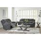 Ashley Frohn Manual Reclining Loveseat in Graphite, , large