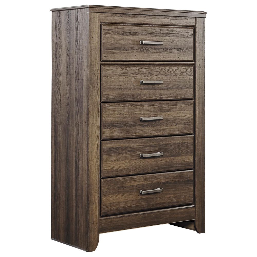Ashley Juararo 5 Drawer Chest in Dark Brown, , large