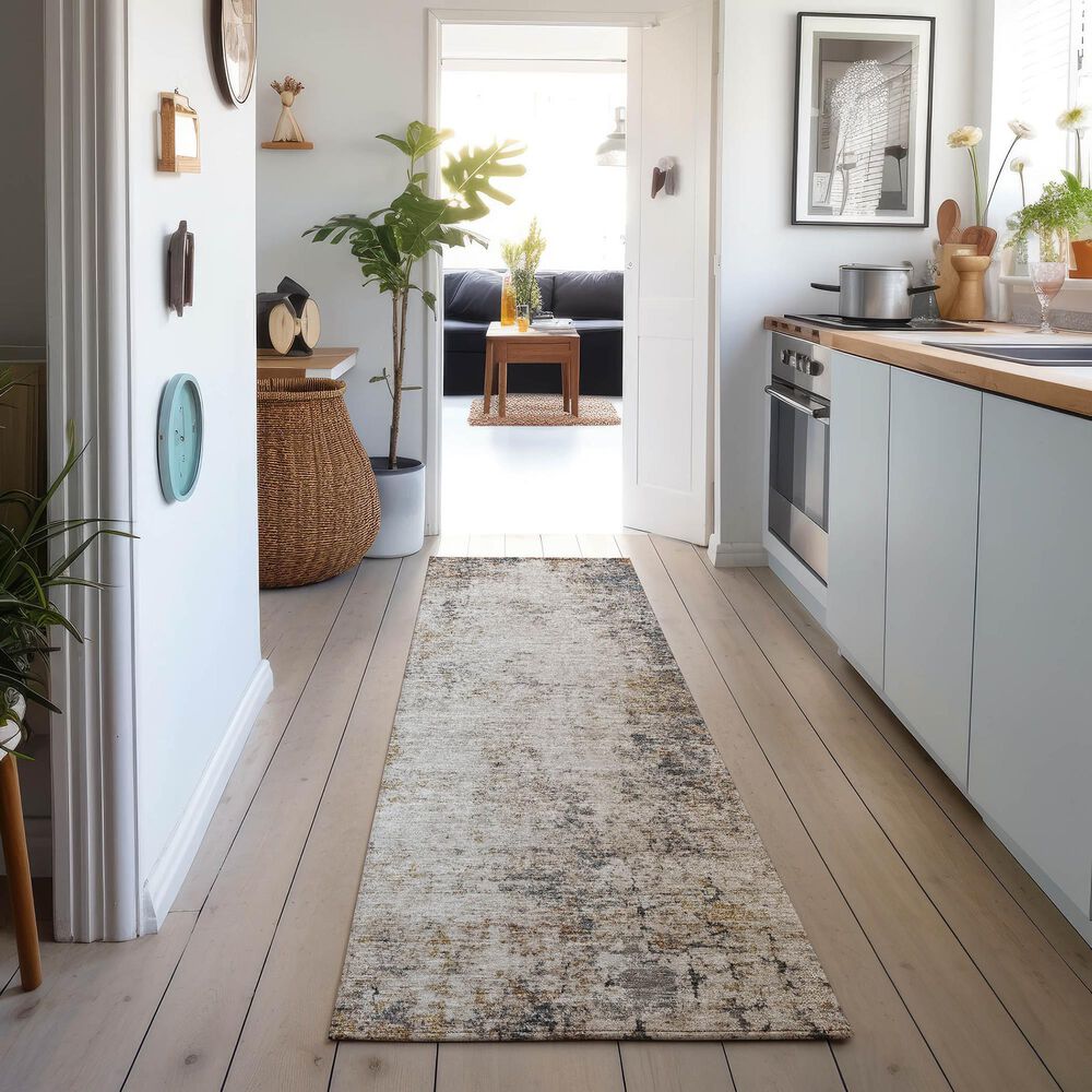 Dalyn Rug Company Neo NO4 2&#39;3&quot; x 7&#39;6&quot; Putty Runner, , large