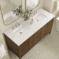 James Martin Vanities Myrrin 60" Double Vanity in Mid Century Walnut with 3 cm Ethereal Noctis Quartz Top, , large