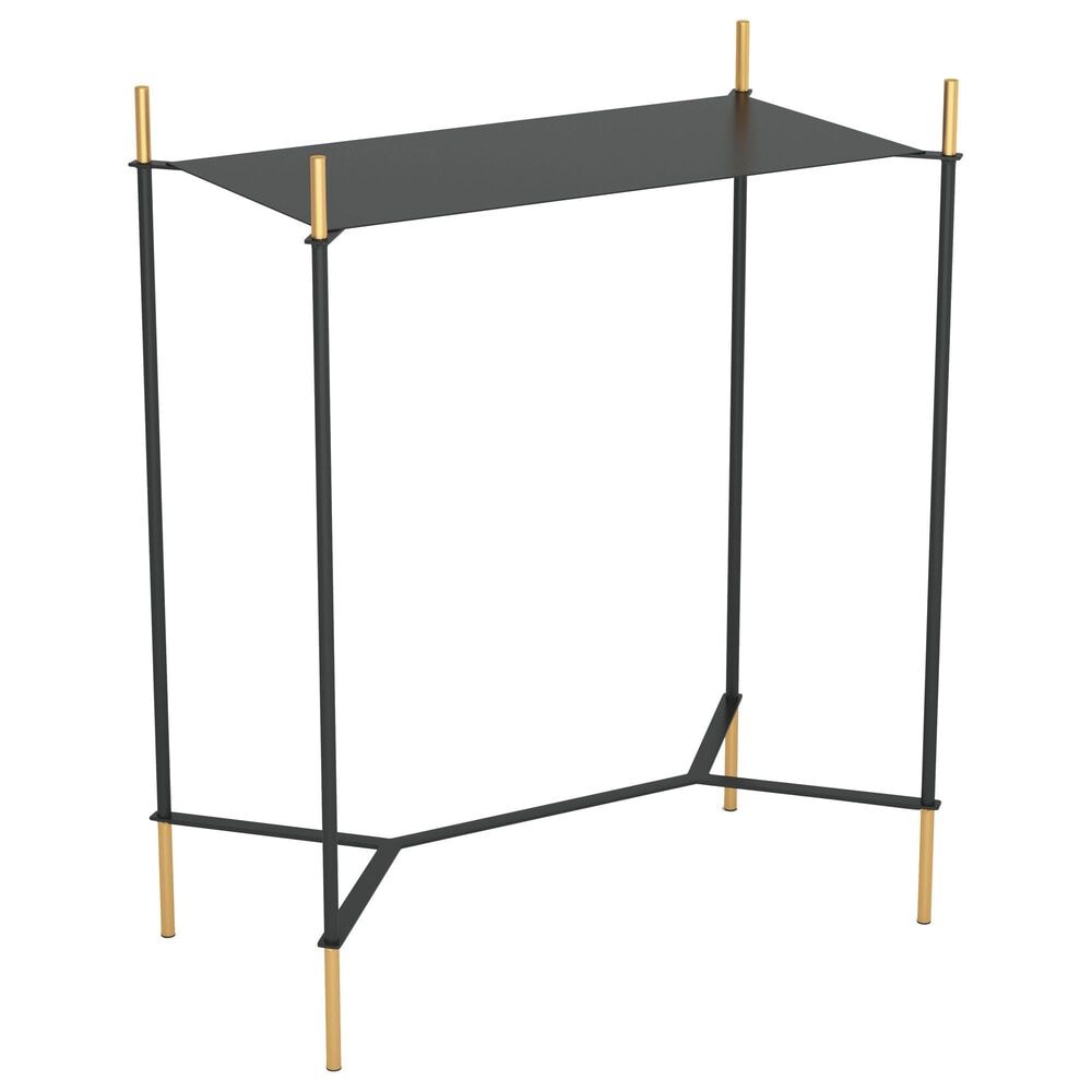 Zuo Modern Austin Side Table in Black and Gold, , large