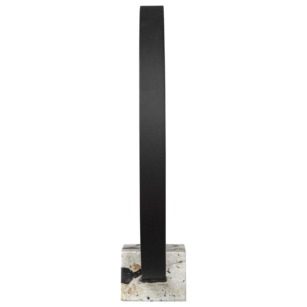 Uttermost Around Again Sculpture in Satin Black, , large