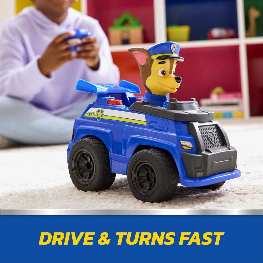 PAW Patrol Chase RC Action Cruiser Vehicle with Remote Controller, , large
