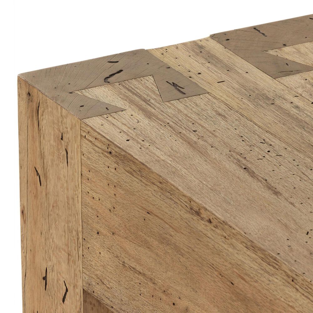 Four Hands Abaso Console Table in Rustic Wormwood Oak, , large