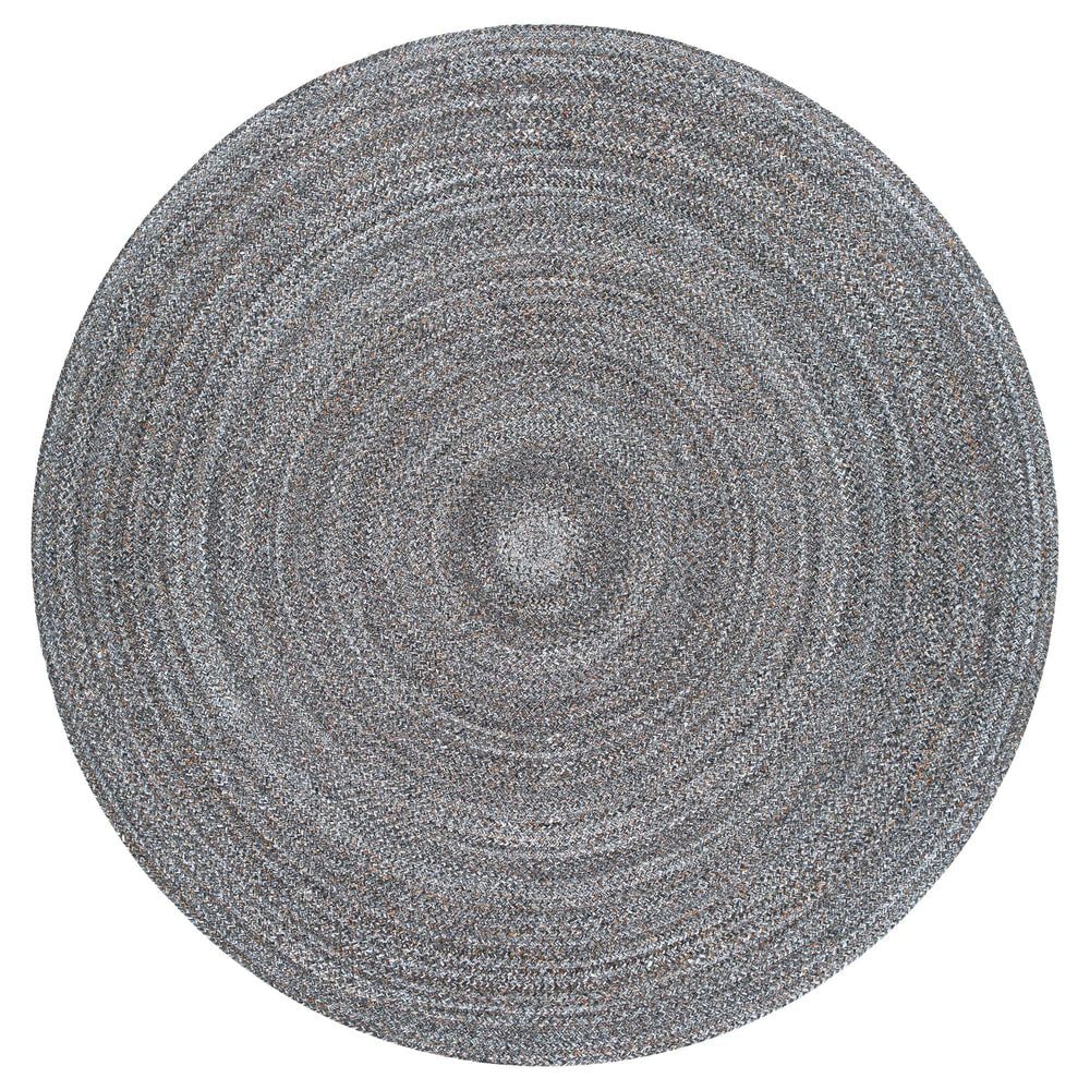 Surya Azalea 8" Round Brown, Gray, Black and Cream Area Rug, , large