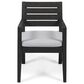 Hearth and Haven 6-Piece Outdoor Dining Set with Light Grey Cushions in Dark Grey, , large