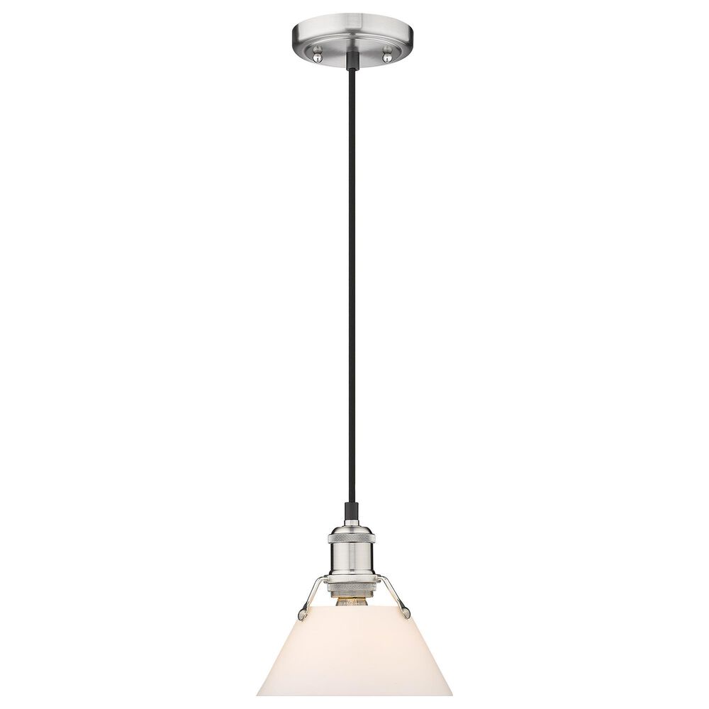 Golden Lighting Orwell 7" Small Pendant with Opal Shade in Pewter, , large