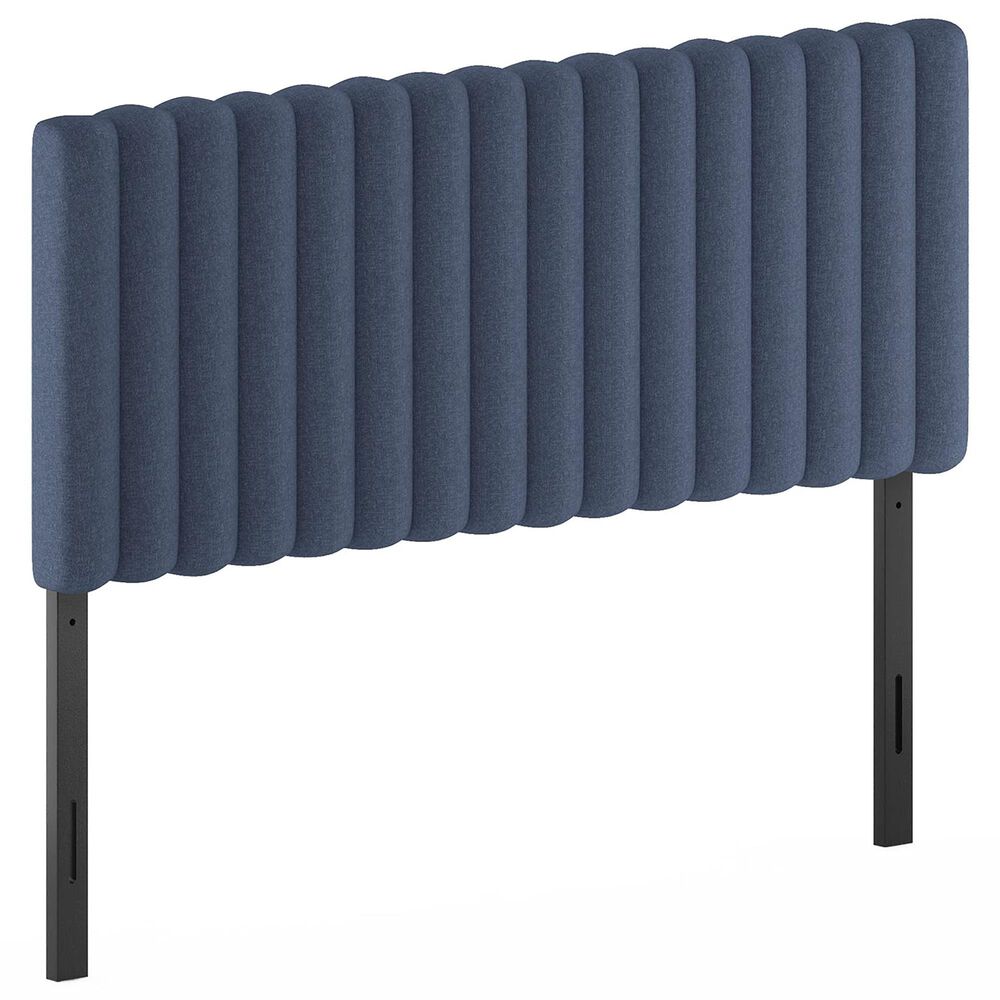HOMLUX Roanne Full Upholstered Tufted Headboard in Denim, , large