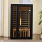 EZlife 2-Person Hemlock Sauna with Low EMF Mica Heater in Charcoal Gray, , large