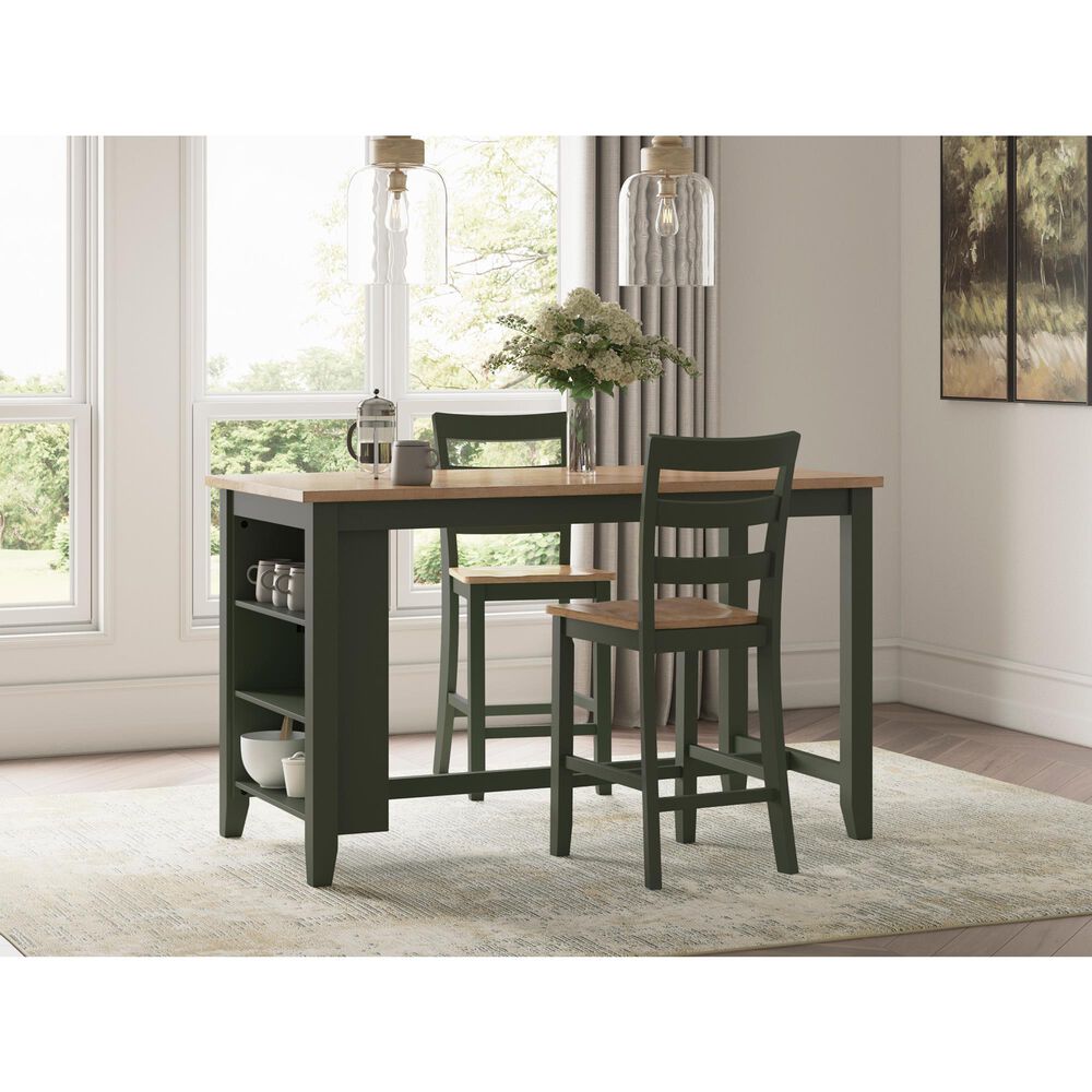 Ashley Gesthaven Counter Stool in Light Natural and Green, , large