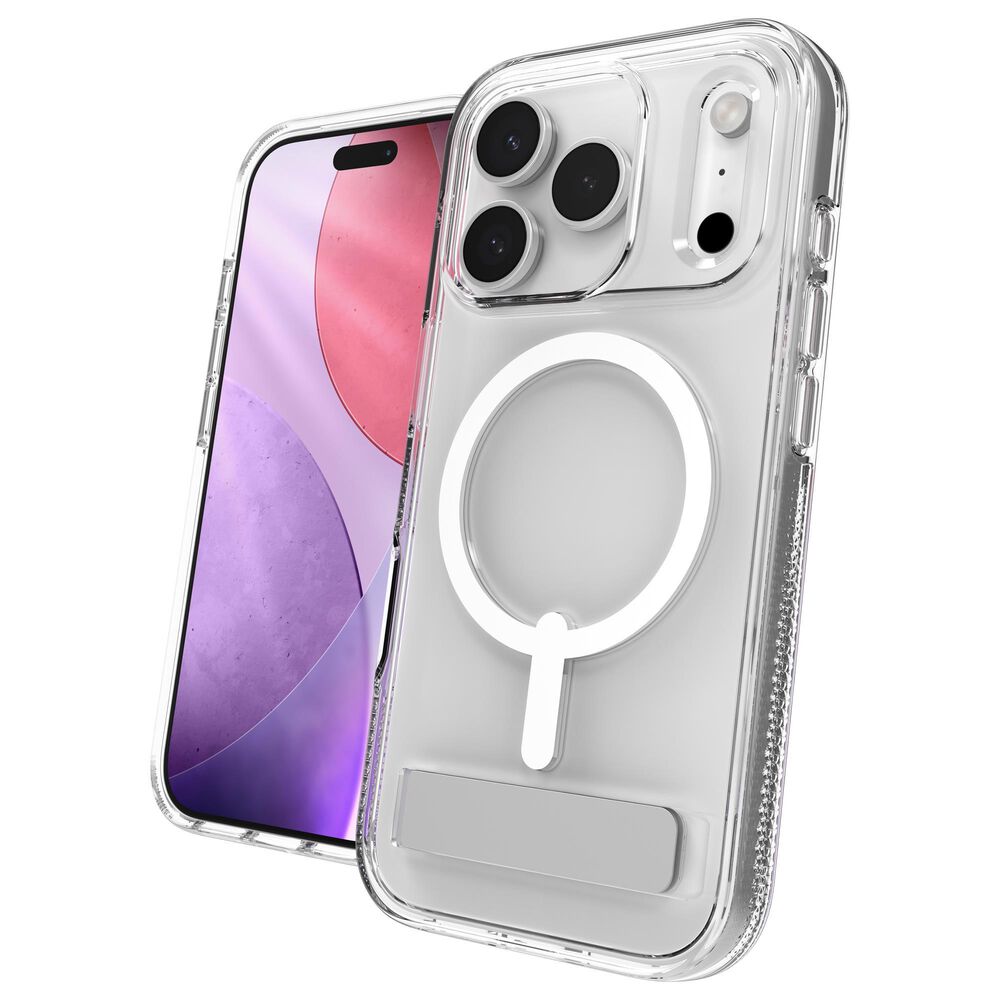 Zagg Crystal Palace Snap Case with Kickstand for Apple iPhone 17 Pro in Clear, , large